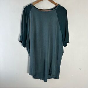Lululemon Men’s Crew Neck Short Sleeve T-shirt Top Size XXL Green Grey Workout
